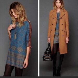 𝅺FREE People New Romantics Stole My Heart Boho Tunic Dress sz small